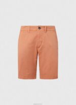 ⁦גברים 4N8XB1132 Pepe Jeans תפוז דלעת מכנסי צ'ינו קצרים מכותנה⁩ – תמונה ⁦5⁩