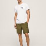 גברים 4N8XB1141 Pepe Jeans חאקי הרווארד מכנסי בגד ים של fergus cargo
