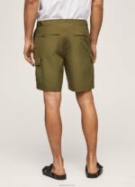 ⁦גברים 4N8XB1141 Pepe Jeans חאקי הרווארד מכנסי בגד ים של fergus cargo⁩ – תמונה ⁦4⁩