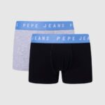 גברים 4N8XB1143 Pepe Jeans שָׁחוֹר 2 קופסאות כותנה נמתחות