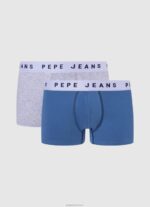⁦גברים 4N8XB1149 Pepe Jeans לבן 2 תחתוני כותנה נמתחים⁩ – תמונה ⁦3⁩