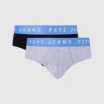 גברים 4N8XB1152 Pepe Jeans שָׁחוֹר 2 תחתוני כותנה נמתחים