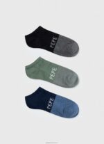 גברים 4N8XB1153 Pepe Jeans רַב 3 חבילות גרבי קרסול
