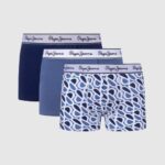 גברים 4N8XB1155 Pepe Jeans dulwich p print tk בוקסר 3 חבילות