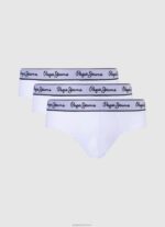 ⁦גברים 4N8XB1159 Pepe Jeans לבן 3 קופסאות כותנה נמתחות⁩ – תמונה ⁦5⁩