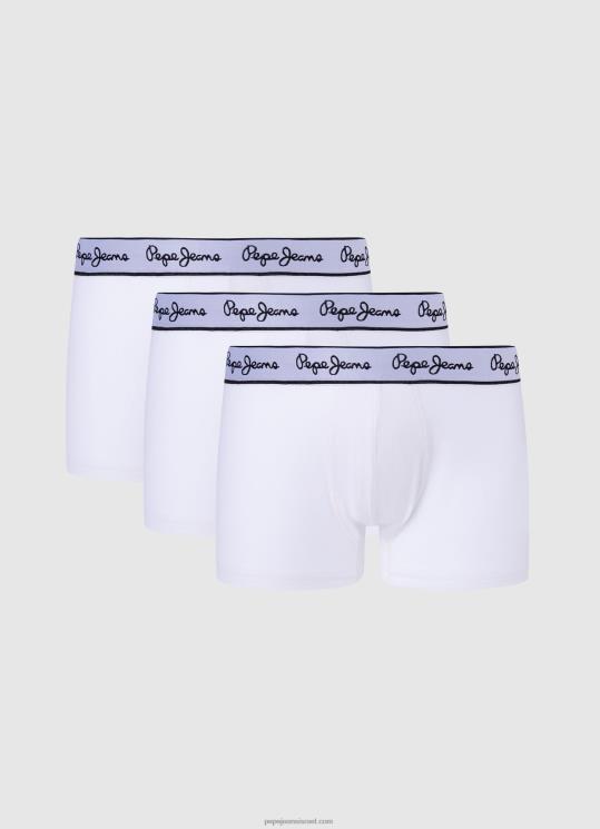 d792d791d7a8d799d79d_4n8xb1159_pepe_jeans_d79cd791d79f_3_d7a7d795d7a4d7a1d790d795d7aa_d79bd795d7aad7a0d794_d7a0d79ed7aad797d795d7.jpg גברים 4N8XB1159 Pepe Jeans לבן 3 קופסאות כותנה נמתחות – תמונה 1
