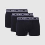 גברים 4N8XB1161 Pepe Jeans שָׁחוֹר 3 קופסאות כותנה נמתחות