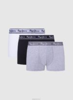 ⁦גברים 4N8XB1161 Pepe Jeans שָׁחוֹר 3 קופסאות כותנה נמתחות⁩ – תמונה ⁦3⁩