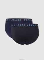 ⁦גברים 4N8XB1163 Pepe Jeans dulwich 2 מארז תחתוני לוגו מודפסים⁩ – תמונה ⁦2⁩