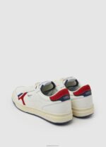 ⁦גברים 4N8XB1172 Pepe Jeans אָדוֹם נעלי ספורט משולבות וינטג 'קורה⁩ – תמונה ⁦4⁩