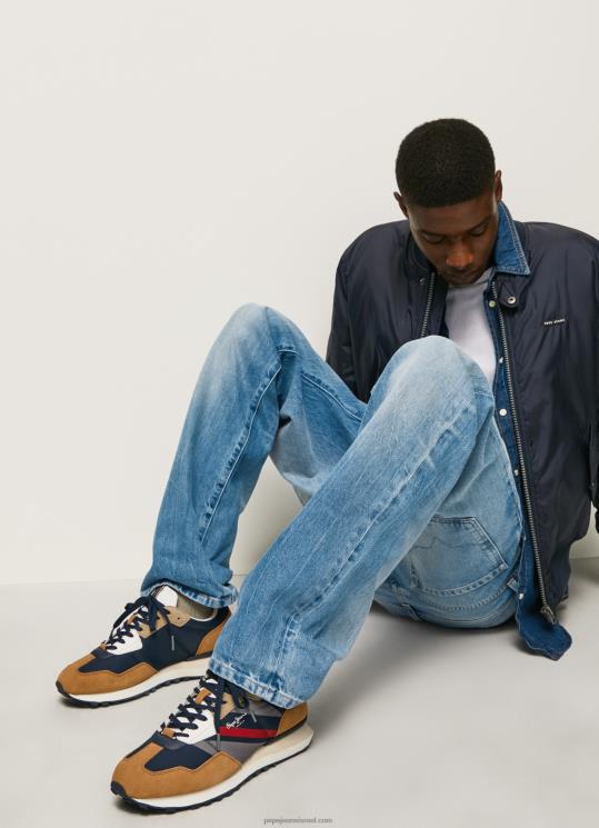 d792d791d7a8d799d79d_4n8xb1174_pepe_jeans_d798d6b7d791d6b8d6bcd7a7_d7a0d7a2d79cd799_d7a1d7a4d795d7a8d798_d79ed7a9d795d79cd791d79.jpg גברים 4N8XB1174 Pepe Jeans טַבָּק נעלי ספורט משולבות לאומנה – תמונה 1