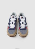 ⁦גברים 4N8XB1175 Pepe Jeans ג'ינס כהה נעלי ספורט משולבות של brit man⁩ – תמונה ⁦2⁩