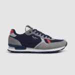 גברים 4N8XB1181 Pepe Jeans אפור נעלי ספורט רטרו של brit man studio