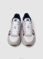 ⁦גברים 4N8XB1182 Pepe Jeans לבן נעלי ספורט משולבות בריט⁩ – תמונה ⁦3⁩