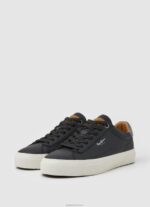 ⁦גברים 4N8XB1183 Pepe Jeans שָׁחוֹר נעלי ספורט מקוריות מעור יוגי⁩ – תמונה ⁦3⁩