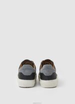 ⁦גברים 4N8XB1183 Pepe Jeans שָׁחוֹר נעלי ספורט מקוריות מעור יוגי⁩ – תמונה ⁦4⁩
