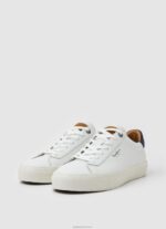 ⁦גברים 4N8XB1186 Pepe Jeans לבן נעלי ספורט מקוריות מעור יוגי⁩ – תמונה ⁦4⁩