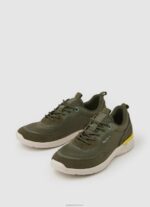 ⁦גברים 4N8XB1187 Pepe Jeans ירוק חאקי נעלי ספורט משולבות של jay pro⁩ – תמונה ⁦3⁩