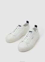 ⁦גברים 4N8XB1190 Pepe Jeans לבן נעלי ספורט גרביים מעור יוגי⁩ – תמונה ⁦3⁩