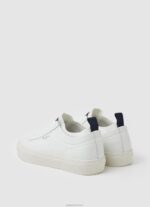 ⁦גברים 4N8XB1190 Pepe Jeans לבן נעלי ספורט גרביים מעור יוגי⁩ – תמונה ⁦4⁩