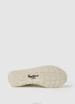 ⁦גברים 4N8XB1191 Pepe Jeans צבע קרם נעלי ספורט רטרו של brit man eco⁩ – תמונה ⁦5⁩