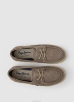 ⁦גברים 4N8XB1194 Pepe Jeans אבן שחורה נעלי ספורט סירה זמש⁩ – תמונה ⁦2⁩