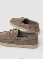 ⁦גברים 4N8XB1194 Pepe Jeans אבן שחורה נעלי ספורט סירה זמש⁩ – תמונה ⁦4⁩