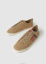⁦גברים 4N8XB1195 Pepe Jeans גָמָל נעלי ספורט קנבס בלוכר⁩ – תמונה ⁦3⁩