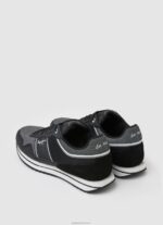 ⁦גברים 4N8XB1197 Pepe Jeans שָׁחוֹר נעלי ספורט משולבות למועדון טיולים⁩ – תמונה ⁦4⁩