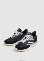⁦גברים 4N8XB1199 Pepe Jeans שָׁחוֹר נעלי ספורט משולבות לאומנה⁩ – תמונה ⁦2⁩