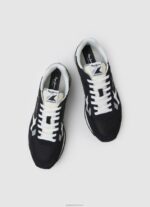 ⁦גברים 4N8XB1200 Pepe Jeans שָׁחוֹר נעלי ספורט משולבות בריט⁩ – תמונה ⁦2⁩