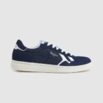 גברים 4N8XB1201 Pepe Jeans חיל הים נעלי ספורט משולבות וינטג 'קורה