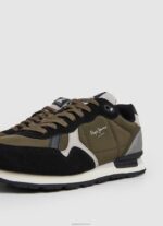 ⁦גברים 4N8XB1202 Pepe Jeans פֶּחָם נעלי ספורט רטרו של brit man studio⁩ – תמונה ⁦5⁩