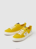 ⁦גברים 4N8XB1203 Pepe Jeans צהוב רוגבי נעלי ספורט מגופרות בדגל אלן⁩ – תמונה ⁦3⁩