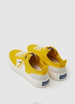⁦גברים 4N8XB1203 Pepe Jeans צהוב רוגבי נעלי ספורט מגופרות בדגל אלן⁩ – תמונה ⁦4⁩