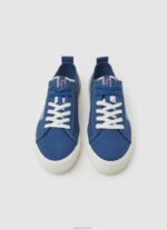 ⁦גברים 4N8XB1204 Pepe Jeans אִינדִיגוֹ נעלי ספורט מגופרות בדגל אלן⁩ – תמונה ⁦2⁩