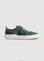 גברים 4N8XB1205 Pepe Jeans זית צבאי נעלי ספורט מגופרות בדגל אלן