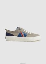 גברים 4N8XB1206 Pepe Jeans אבן שחורה נעלי ספורט מגופרות בדגל אלן