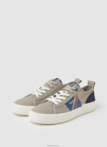 ⁦גברים 4N8XB1206 Pepe Jeans אבן שחורה נעלי ספורט מגופרות בדגל אלן⁩ – תמונה ⁦3⁩