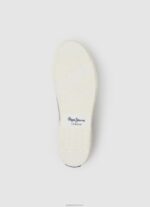 ⁦גברים 4N8XB1206 Pepe Jeans אבן שחורה נעלי ספורט מגופרות בדגל אלן⁩ – תמונה ⁦5⁩