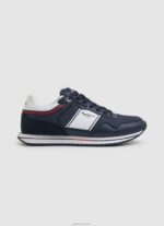 גברים 4N8XB1207 Pepe Jeans חיל הים נעלי ספורט משולבות למועדון טיולים