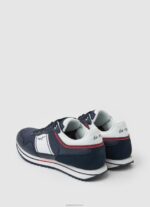 ⁦גברים 4N8XB1207 Pepe Jeans חיל הים נעלי ספורט משולבות למועדון טיולים⁩ – תמונה ⁦4⁩