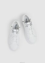 ⁦גברים 4N8XB1208 Pepe Jeans לבן נעלי ספורט מעור חלק של eaton⁩ – תמונה ⁦3⁩
