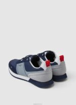 ⁦גברים 4N8XB1209 Pepe Jeans חיל הים נעלי ספורט משולבות להעברת סיור⁩ – תמונה ⁦4⁩