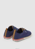 ⁦גברים 4N8XB1212 Pepe Jeans אוקיינוס נעלי ספורט קנבס בלוכר⁩ – תמונה ⁦4⁩