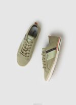 ⁦גברים 4N8XB1215 Pepe Jeans צָבָא נעלי ספורט קנבס בלוכר⁩ – תמונה ⁦2⁩