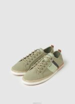 ⁦גברים 4N8XB1215 Pepe Jeans צָבָא נעלי ספורט קנבס בלוכר⁩ – תמונה ⁦3⁩