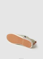 ⁦גברים 4N8XB1215 Pepe Jeans צָבָא נעלי ספורט קנבס בלוכר⁩ – תמונה ⁦5⁩