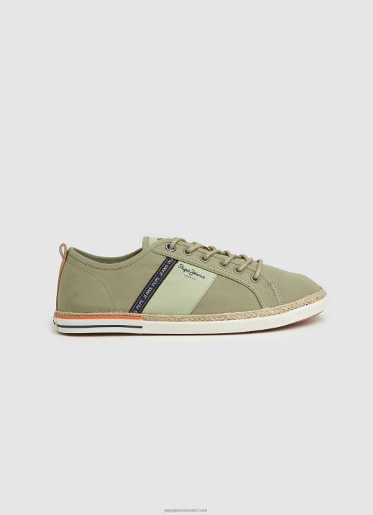 d792d791d7a8d799d79d_4n8xb1215_pepe_jeans_d7a6d6b8d791d6b8d790_d7a0d7a2d79cd799_d7a1d7a4d795d7a8d798_d7a7d7a0d791d7a1_d791d79cd7.jpg גברים 4N8XB1215 Pepe Jeans צָבָא נעלי ספורט קנבס בלוכר – תמונה 1