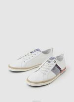 ⁦גברים 4N8XB1216 Pepe Jeans לבן נעלי ספורט קנבס בלוכר⁩ – תמונה ⁦3⁩